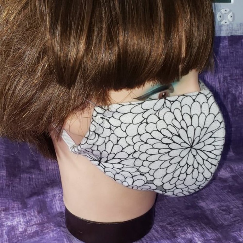 Face Mask - Large - Blue and Red Tie Dye - Picture 3 of 3